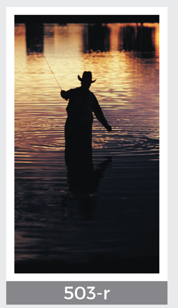 fishing silhouette prayer card