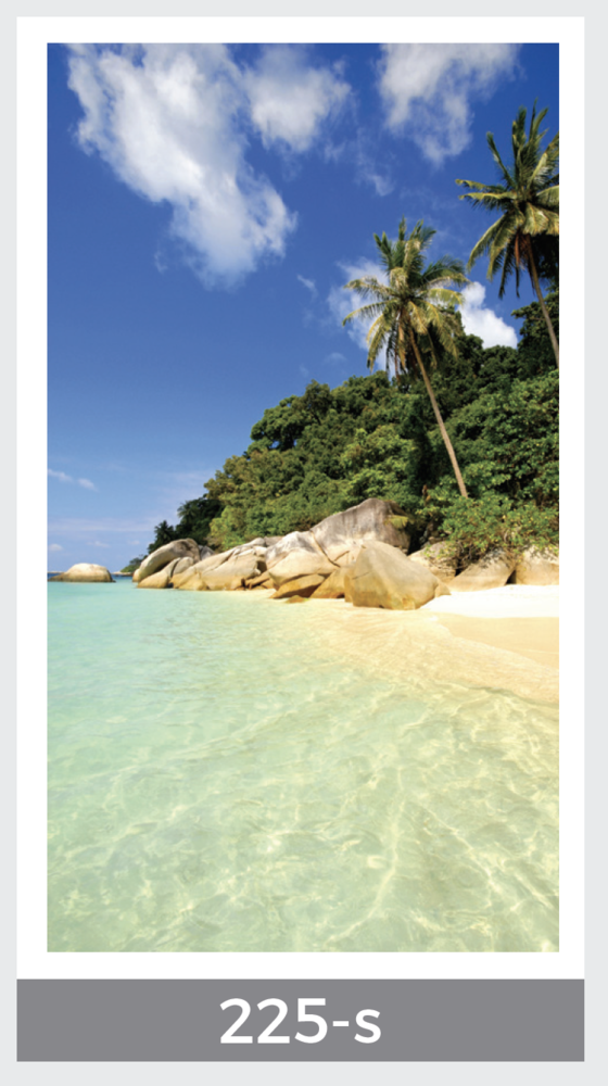tropical beach prayer card