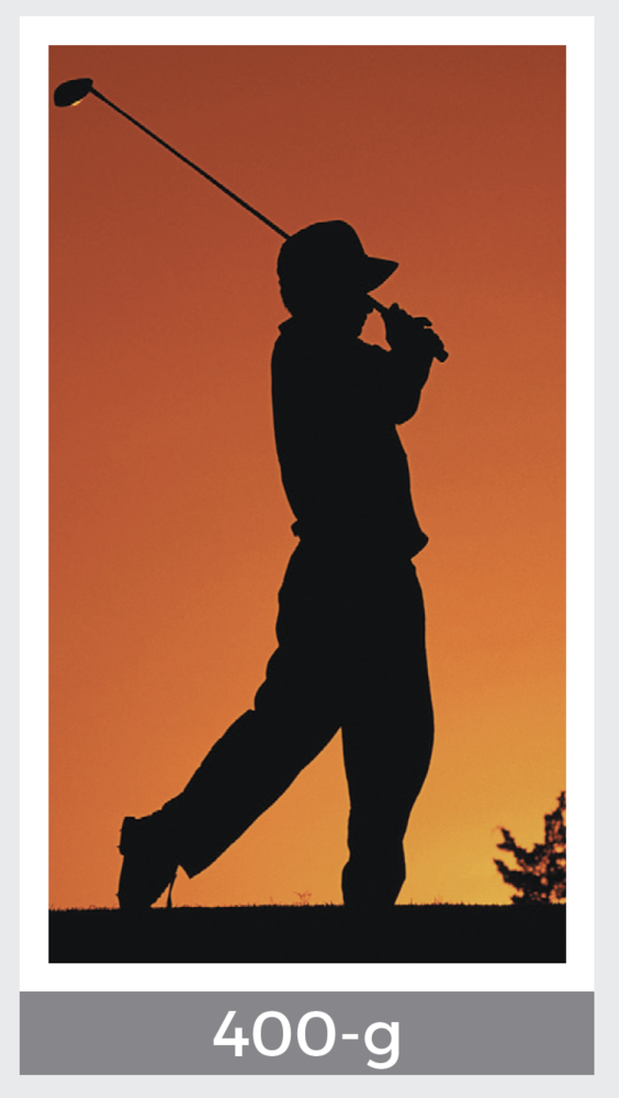 golf silhouette prayer card